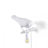 Seletti Bird Lamp White Looking Right